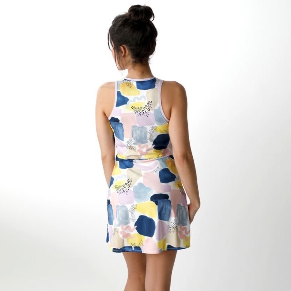 New NIKE abstract print mini DRESS “POP OF COLOR” - Picture 5 of 9